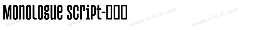 Monologue Script字体转换 Monologue Script字体转换